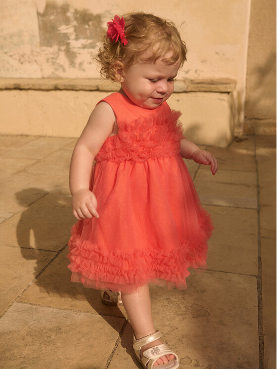 Abel & Lula Abel & Lula Elegantes Kleid 5014 Orange Regular Fit