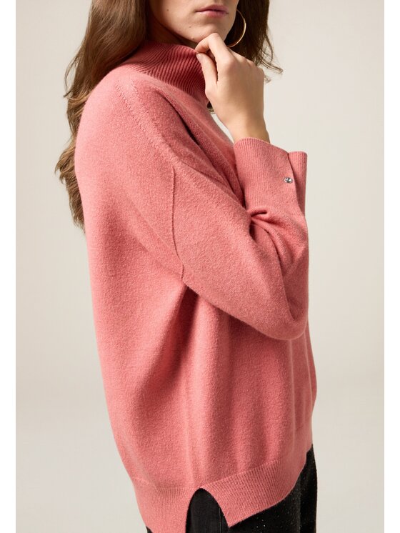 Oltre Oltre Maglione M040E002026N006 Rosa Regular Fit