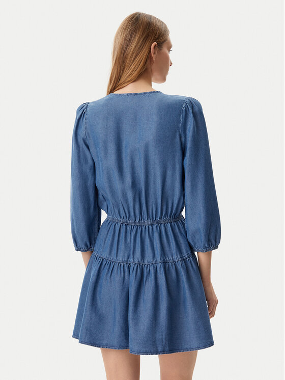 Tommy Jeans Tommy Jeans Rochie de zi DW0DW20612 Albastru Relaxed Fit