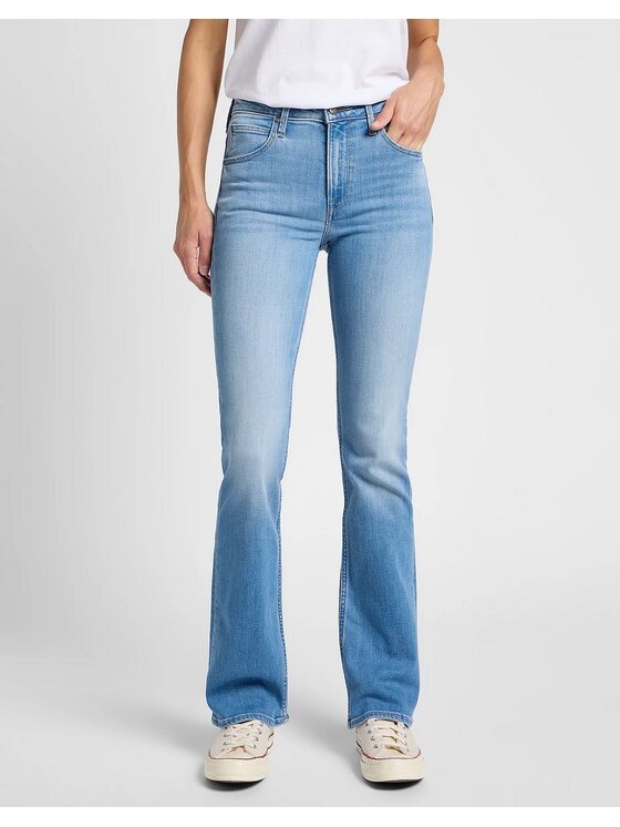 Lee Lee Jeansy BREESE Niebieski Bootcut Fit