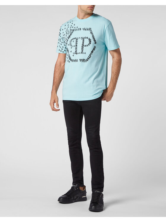 PHILIPP PLEIN PHILIPP PLEIN T-shirt 171 Celeste Regular Fit