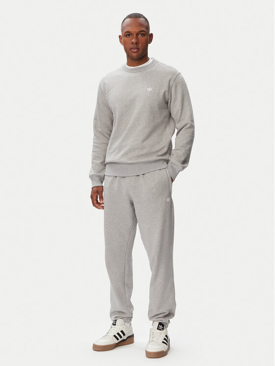 adidas adidas Teplákové nohavice Trefoil Essentials French Terry KT2456 Sivá Regular Fit