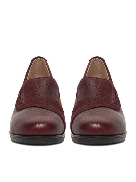 Rieker Rieker Nizki čevlji L5356-35 Bordo rdeča