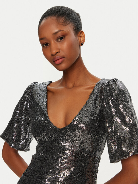 Rinascimento Rinascimento Kokteiļkleita CFC0019737002 Sudraba Regular Fit