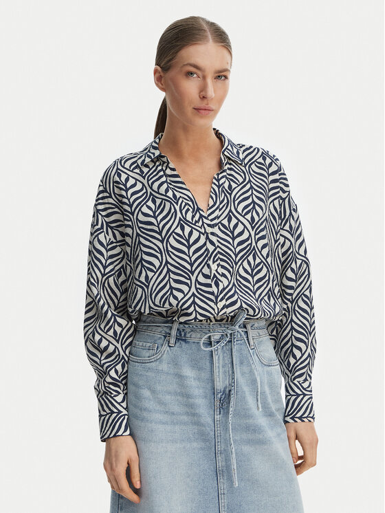 Vero Moda Cămașă Josie 10315150 Bleumarin Oversize