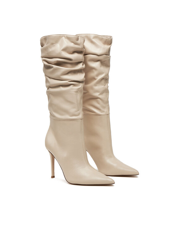 Steve Madden Steve Madden Kozaki Schmooze SM11003453 Écru