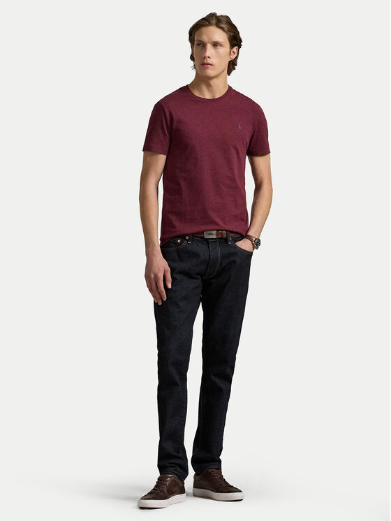 Polo Ralph Lauren Polo Ralph Lauren Tričko 710671438283 Bordová Custom Slim Fit