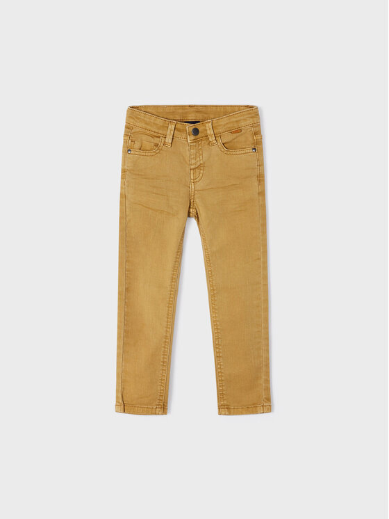 Mayoral Mayoral Hlače iz tkanine 3517 Bež Skinny Fit