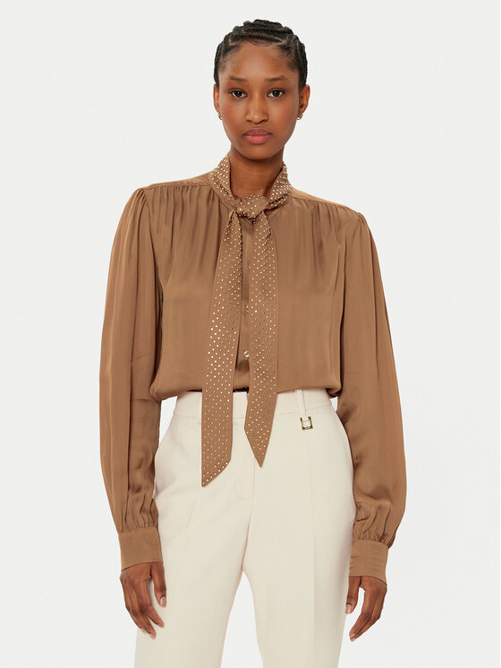 Fracomina Fracomina Camicia FR24WT6006W731R9 Marrone Regular Fit