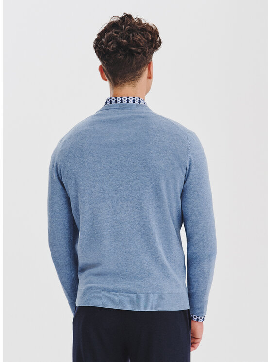 Pako Lorente Pako Lorente Sweter P25WB-2X-027 Niebieski Classic Fit