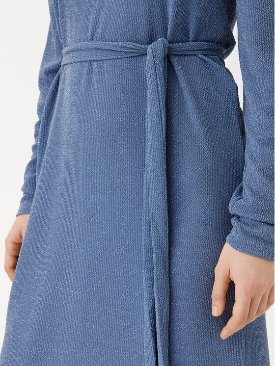 Vila Vila Rochie tricotată Eleina 14100741 Albastru celest Regular Fit