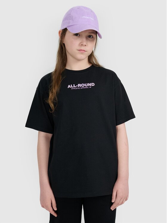 4F 4F T-Shirt 4FJWAW25TTSHF2387-20S Czarny Oversize