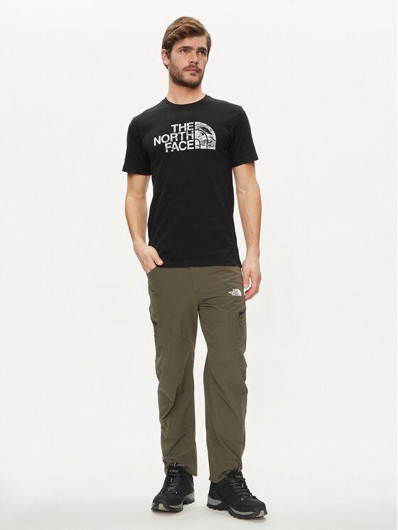 The North Face The North Face Tricou Woodcut Dome NF0A87NX Negru Regular Fit