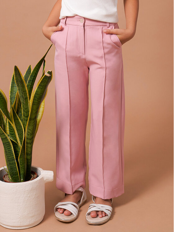 Mayoral Mayoral Pantaloni di tessuto 6521 Rosa Regular Fit