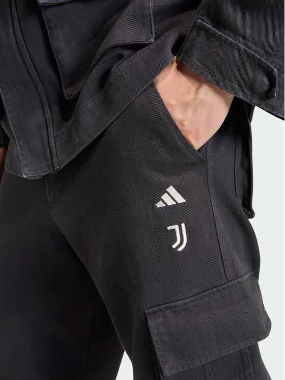 adidas adidas Spodnie materiałowe 165374 Czarny Loose Fit