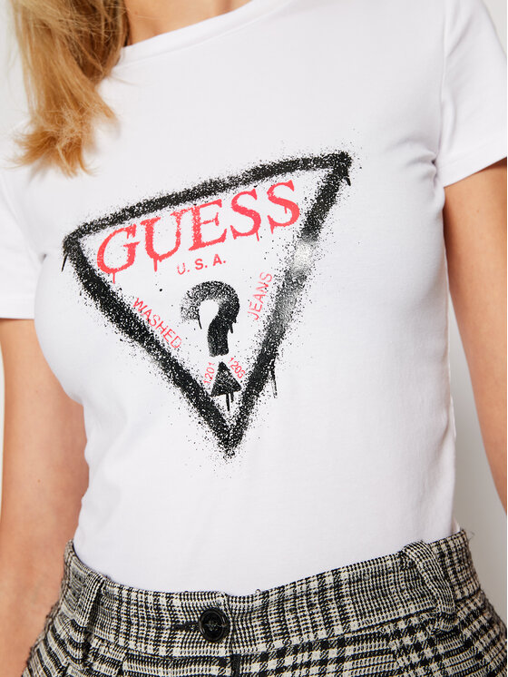 Guess Тишърт Callista W0BI0B J1311 Бял 
