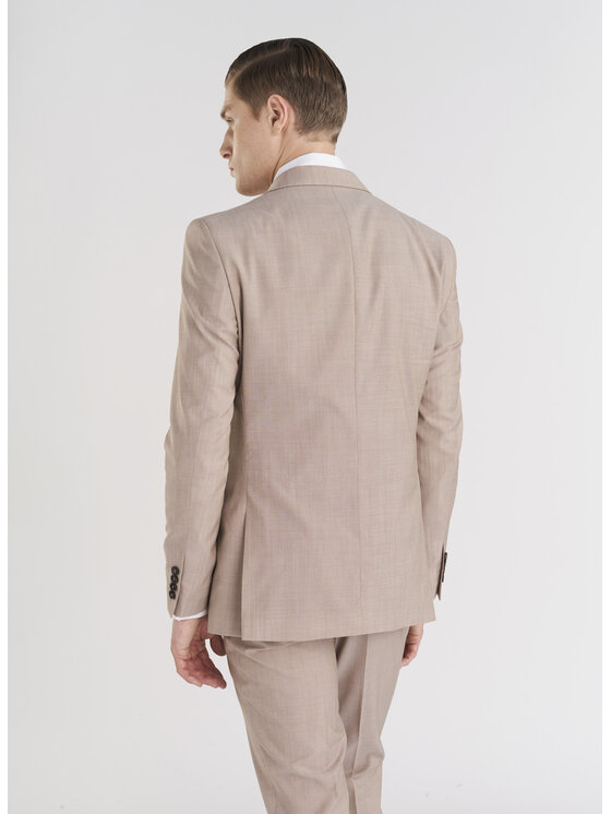 Pako Lorente Pako Lorente Marynarka P24SP-3G-010 Beżowy Slim Fit