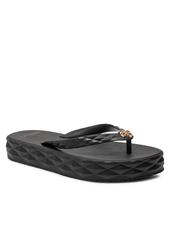 Guess Guess Žabky E4GZ26 BB00F Čierna