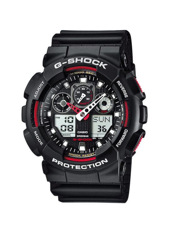 Casio Casio Zegarek SET GA-100-1A4ER + BEZEL 10589006 + PASEK 10527467 Niebieski