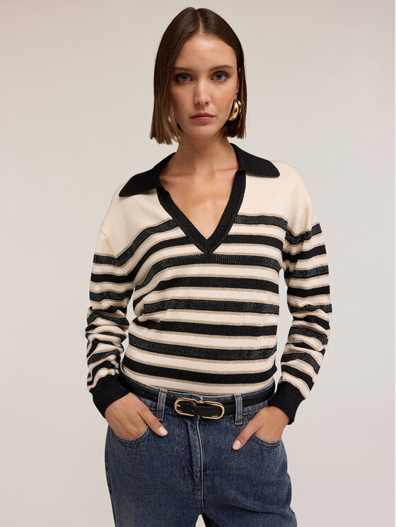 Motivi Motivi Cardigan M460W003560N0S1 Nero Regular Fit