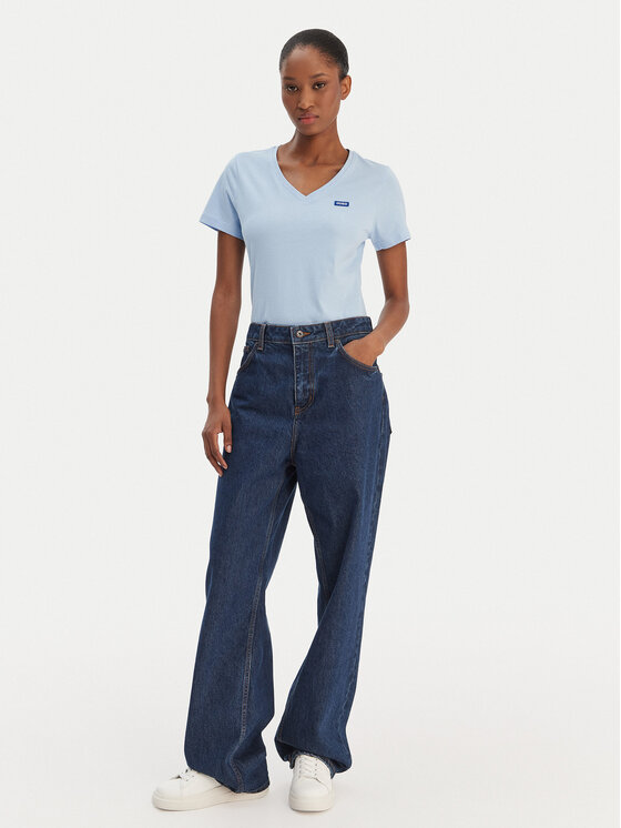 HUGO HUGO T-särk Classic 50513667 Sinine Slim Fit