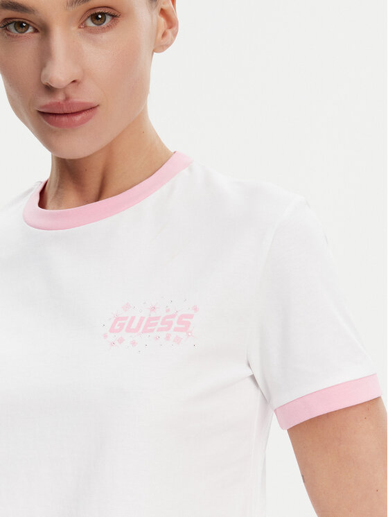 Guess Guess T-krekls V5GI11 I3Z14 Balts Regular Fit