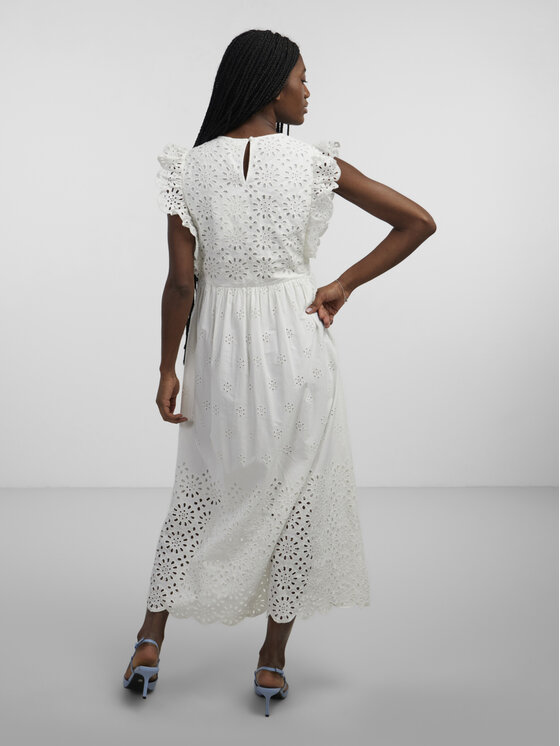 YAS YAS Kleid für den Alltag 26030193 Weiß Regular Fit