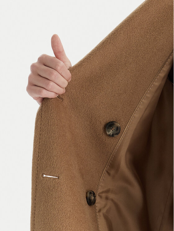 Weekend Max Mara Weekend Max Mara Cappotto di lana Zufolo 2525016092 Marrone Regular Fit