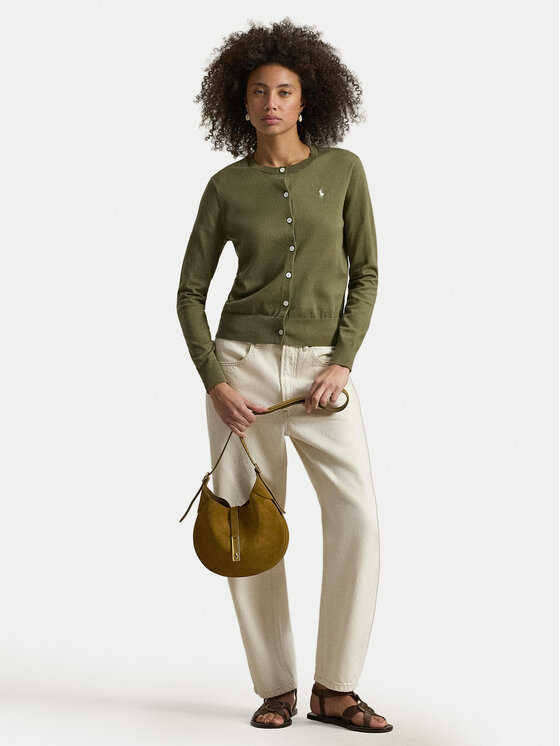 Polo Ralph Lauren Polo Ralph Lauren Kardigāns 211971871501 Haki Slim Fit