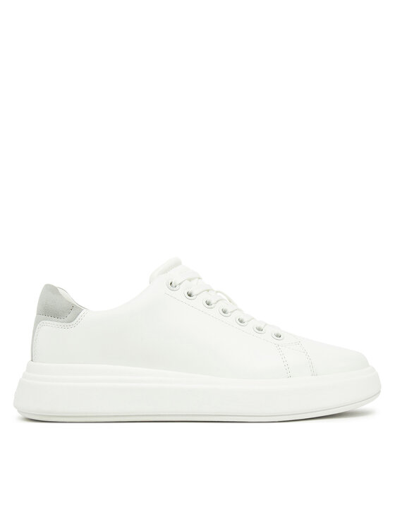 Calvin Klein Calvin Klein Sneakersy Cupsole Lace Up - Suede Bt HW0HW02404 Biały