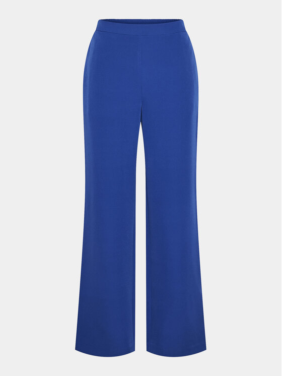 Pieces Pieces Hlače iz tkanine Bossy 17140744 Modra Loose Fit