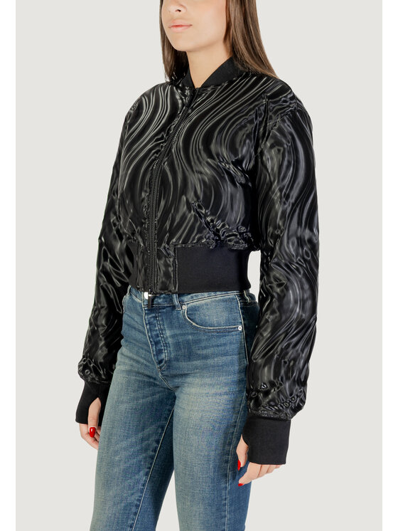 Armani Exchange Armani Exchange Kurtka skórzana BLOUSON JACKET Czarny Casual Fit
