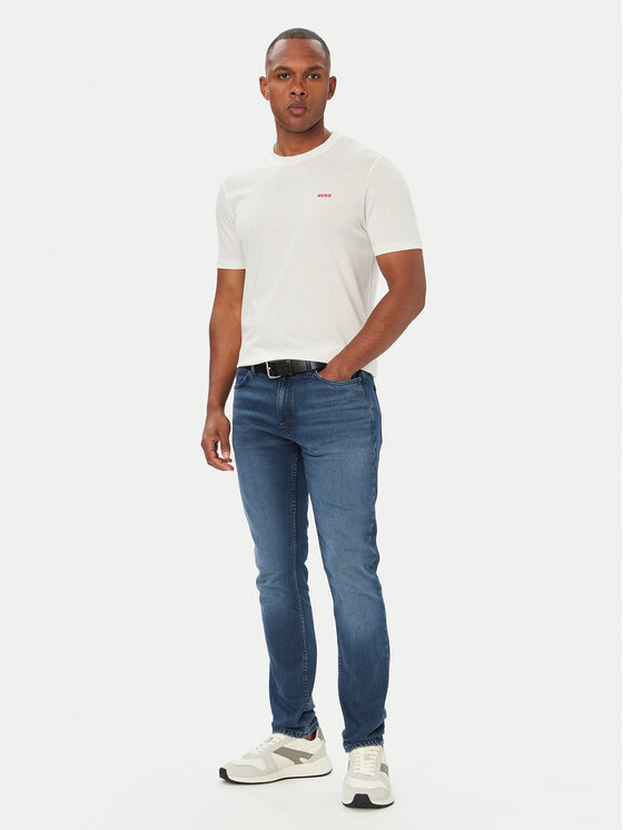 HUGO HUGO T-Shirt Dero222 50466158 Creme Regular Fit
