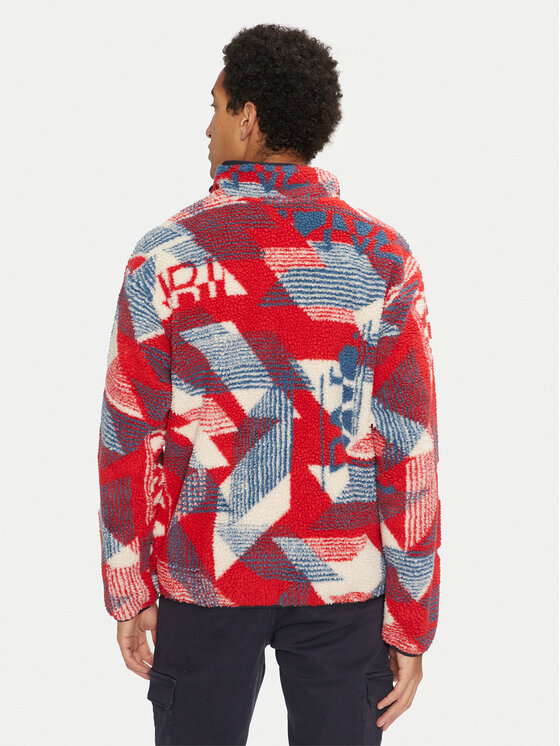 Napapijri Napapijri Felpa di pile T-Argient NP0A4HZJ Rosso Regular Fit