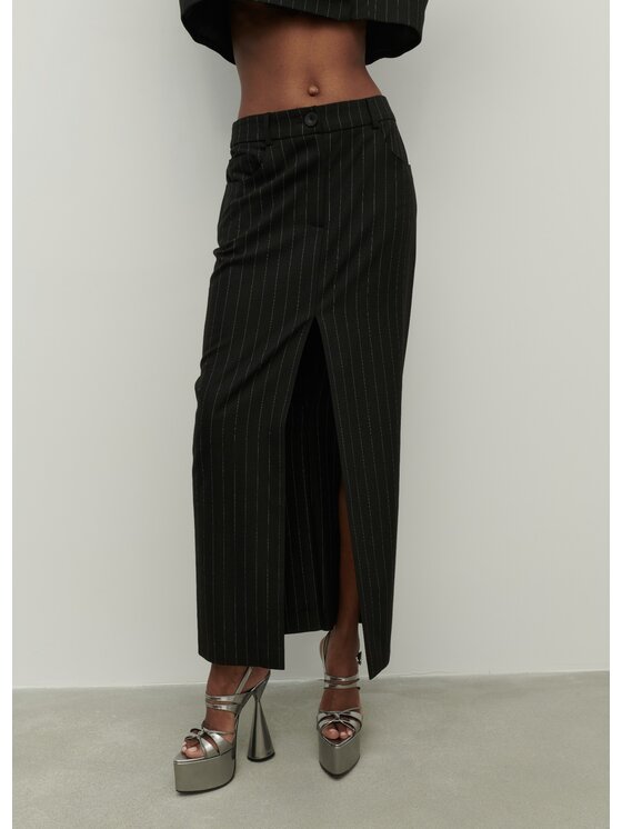 La Mania La Mania Spódnica MIO Czarny Classic Fit