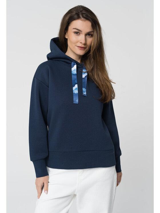 Volcano Volcano Bluza B-CALIS Niebieski Regular Fit