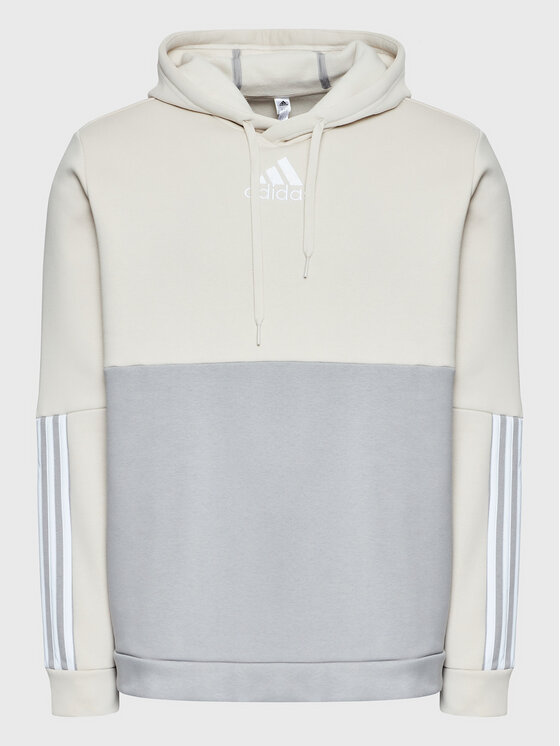 adidas adidas Mikina Essentials Colorblock HL1985 Béžová Standard Fit
