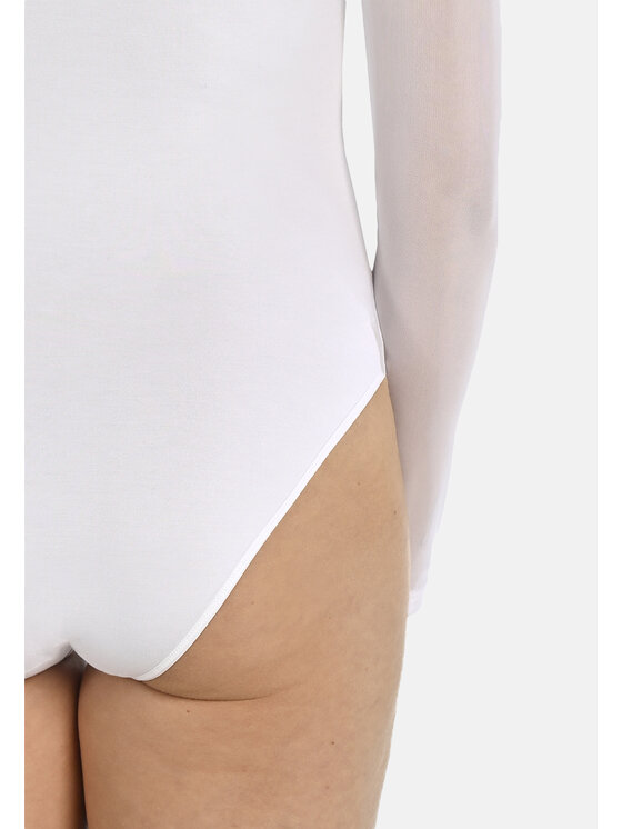 Teyli Teyli Body z siateczką Willow Kolorowy Regular Fit