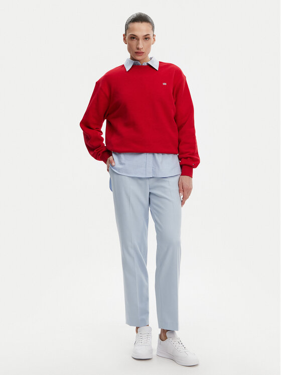 Tommy Hilfiger Tommy Hilfiger Majica dugih rukava WW0WW45980 Crvena Regular Fit