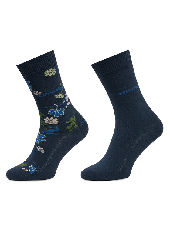 Set de 2 perechi de șosete lungi de damă Levi's® 701232252 Bleumarin