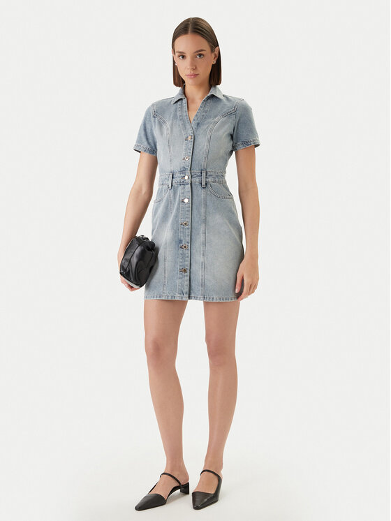 Morgan Morgan Vestito di jeans 241-ROGLA Celeste Regular Fit