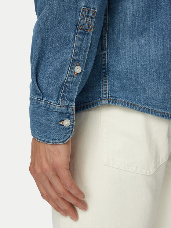 Tommy Jeans Tommy Jeans traper košulja DM0DM23028 Plava Relaxed Fit
