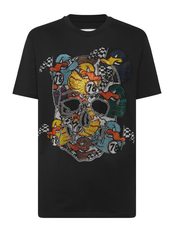 PHILIPP PLEIN PHILIPP PLEIN T-Shirt 23521 Czarny Regular Fit