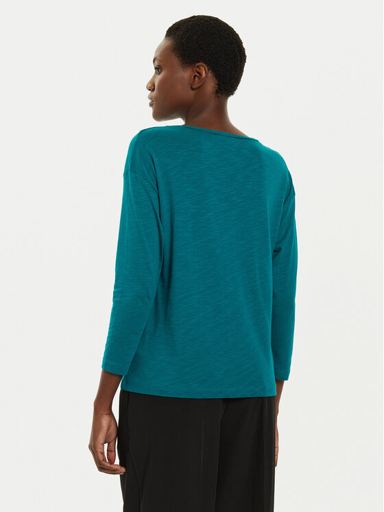 Sisley Sisley Majica 3TNHL400T Tirkizna Regular Fit