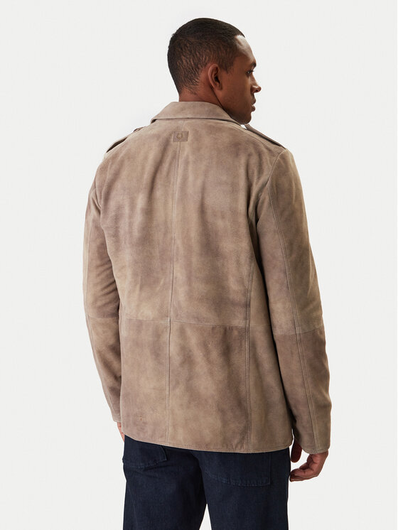 Milestone Milestone Nahkjope Adrian 611631 60730 Beež Regular Fit