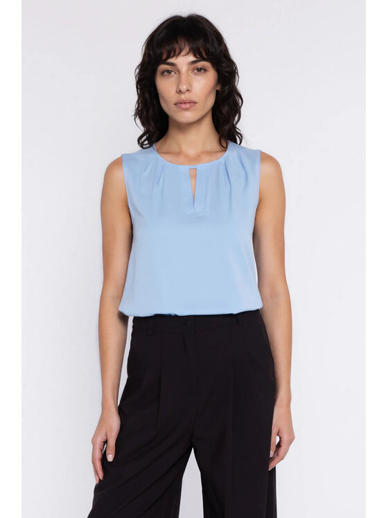 NIFE NIFE Kalhoty z materiálu SD138 Černá Modern Relaxed Fit