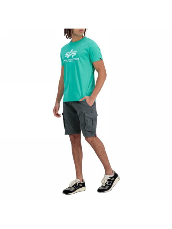 Alpha Industries Alpha Industries T-Shirt AI.100501-676-XXL Zielony Basic Fit