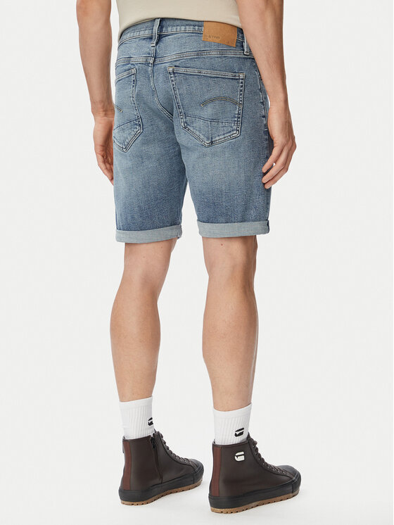 G-Star Raw G-Star Raw Дънкови шорти 3301 D10481-C051 Син Regular Fit