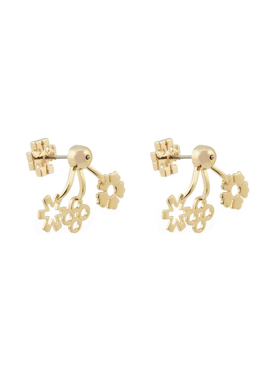 Tory Burch Tory Burch Naušnice Kira Clover Front-Back Earring 160178 Zlatna