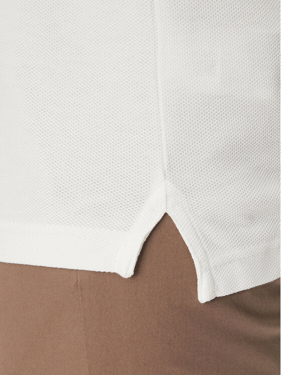 Tommy Hilfiger Tommy Hilfiger Тениска с яка и копчета MW0MW38457 Бял Classic Fit